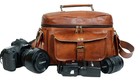 12  Genuine Leather Camera Bag Case All Nikon Canon Vintage Lens Accessories