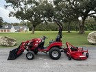 2021 Tym T224 Tractor With Tx22h Loader - 4x4 - With Woods Rdc54 Finish Mower   