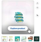 Pampers Sensitive Baby Wipes Unscented 12 Pack 1oo8 Total