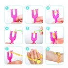 4614pcs Rubber Bands Kit Diy Art Craft Loom Bracelet Kit With 3 Layer Container