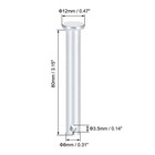 Single Hole Clevis Pins 8mm X 80mm Flat Head Zinc-plating Solid Steel Pin 4pcs