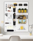 30pcs Peg Board Organizer Accessories Kit  Pegboard Hooks Assortment With Bins 
