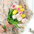 10pcs Tulip Artificial Flower Real Touch Artificial Bouquet Home Wedding Decor