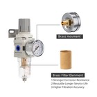 1 4 npt Compressed Air Filter Regulator Combo Air Compressor Water Separator