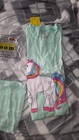 Babyroom Girls Unicorn Pajama Set     Mint Green     New   Size 7