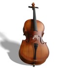 Full Side 4 4 Matte Natural Color Spruce Panel Cello With Bag Bow Rosin Bridge