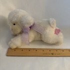 Russ Berrie Lamb Plush Toy Lampie 8  White Stuffed Animal Vtg Beanie Washable