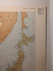 Vintage Japan   Korea Atlas Map 1965 Msm Rand Mcnally Cosmopolitan World Atlas