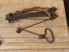 Antique Surveyors Chain   Land Chain  damaged   Worn   Iron Handles  31ft Approx