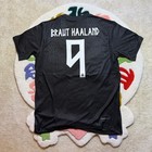 Nike Erling Haaland Norway Soccer Jersey Black Aero-fit Medium 9 Braut Haaland