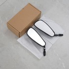 Motorcycle Rearview Side Mirrors Gloss Black Fit For Harley Davidson Road Glide
