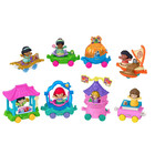 Fisher-price Little People Disney Princess Parade 16pc Set 8 Figures Vehicles