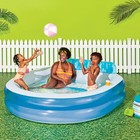 14 96   X 5 91   X 17 52   Family Pool With Bench 140 Gal Oval