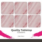 Portmeirion Minerals Rose Quartz Coasters  Set Of 6