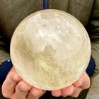 3 68lb Natural Yellow Crystal Ball Quartz Citrine Sphere Mineral Healing