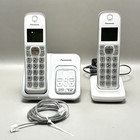 Panasonic 2-handset Cordless Phone Combo Kx-tgd532 White Dect 6 0 W  Voicemail