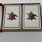 Vtg Anheuser Busch Beer Collectible Playing Cards In Box Case W Eagle Emblem New