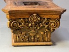 Newel Post Capital Architectural Salvage Antique Carved Oak