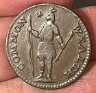 1787 Massachusetts Half Cent    Choice Vf     Xf   Scarce Type    Condition