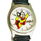 New Mighty Mouse Unworn Fossil Made Ltd  Rare In Flight 3-d Look Dial Watch  139