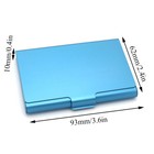 Pocket Stainless Steel  metal Business Card Holder Case Id Credit Wallet Thick