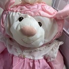 Vintage 1986 Fisher Price Puffalump Lamb Sheep Pink Dress Plush Vintage 8005