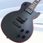 Les Paul Electric Guitar Black Rectangular Inlays Black Hardware 6-string Gift