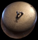 Antique Victorian Metal Picture Button Flower Foliage Floral Pattern 7 8 