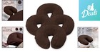 Extra Thick Cotton Flannel Massage Face Cradle Cover - Mocha  Set Of 4