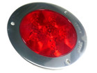 Truck-lite 44331r Led Super 44 Red Round Stop turn tail Flange Stainless Ring