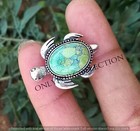 Turquoise Gemstone 925 Sterling Silver Plated 1 Pc Handmade Sea Turtle Pendant