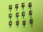 Star Dental 430 Turbine Push Button Ceramic Lot Of 12  gold Series  Lube Free 