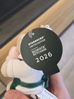 Starbucks Bearista 2026 Keychain Plush Bear Cherry Blossom