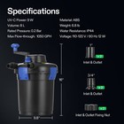 Vivosun 1050gph Pressure Pond Bio Filter W  Built-in Uv Lamp Purifie 1050 Gal