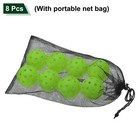 8 Pack Outdoor Pickleball Balls 40 Holes Pickleball For Amateurs Green