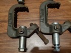 Lot Of 4 Altman Stage Heavy Duty Pipe C Clamp Cast Iron