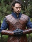 Medieval Leather Samurai Vest Sleeveless Viking Brown Leather For Larp Armor