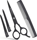 Japanese Stainless Steel Hair Cutting Scissors Set With Clips   Comb