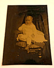 Vintage Antique Post Mortem Photo Infant Child Victorian Mourning Tintype
