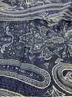 Ralph Lauren Putney Paisley Euro Pillow Sham Blue White Medallion Floral