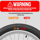 2 Pack Heavy-duty 14 X 2 125 Electric Bike Inner Tubes With Angled