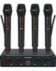 4-channel Wireless Microphone System  Uhf Compact Cordless Mic Set  200ft Range