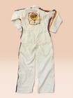 Rare Vintage Charles Chips Promotional Jumpsuits Work Uniform Advertising White