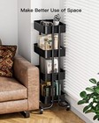 Metal Rolling Utility Cart  Heavy-duty Storage Rolling Cart With 2 Lockable