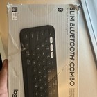 Logitech Slim Bluetooth Combo Keyboard And Mouse  Black  Bluetooth  Multi-device