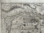 1736 City Plan Of Brussels  Belgium Original Antique Map By Claude Du Bosc