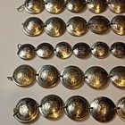 Vintage Coin Bracelet Foreign Silver Tone Peru Concave Variety Lot Of 5 Style 10