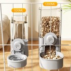 Dog Cat Feeder Automatic Dispenser Pet Dry Food Water Bowl Dish Stand Feeder