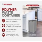 Rev-a-shelf Polymer Replacement 35 Qt  Trash Bin  Silver  2 Pack  Rv-35-17-2