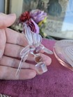 Vintage Honeybird Pink Swirl Parfume Bottles With Stopper 